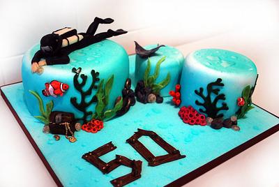 Diver's 50th - Cake by Danielle Lainton