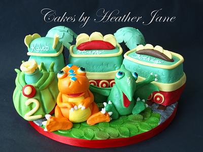 Dinosaur Train cake - minus the cake!!!! - Cake by Cakes By Heather Jane