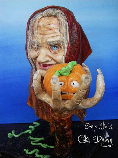 The Witch and the Frightened Pumpkin - Cake by Oana Ilie
