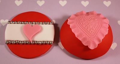 Valentine's Day Cupcake Toppers - Cake by SweetSensationsLancs