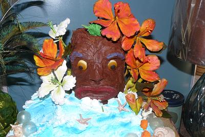 tropical vaction  - Cake by gail