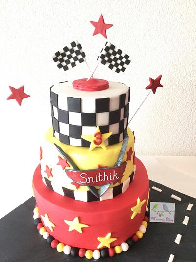 McQueen 'Cars' Theme Cake  - Cake by morningglorycakes