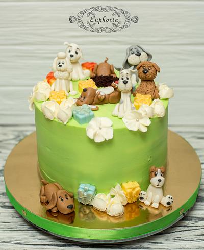 Cute dogs - Cake by Olya