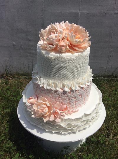 romantic wedding cake - Cake by Makina