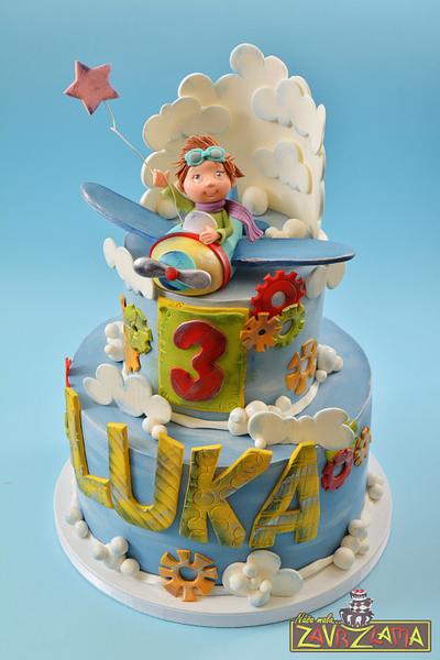 Luka, the little pilot - Cake by Nasa Mala Zavrzlama