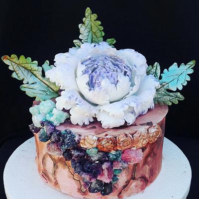 Shiny Stone Cake - Cake by MARCELA CORCA