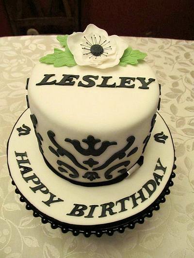 Black & White Birthday Cake  - Cake by Ellie1985