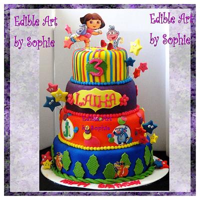 Dora the explora ;) and boots too - Cake by sophia haniff