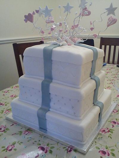 Present Boxes Wedding Cake - Cake by sarahf