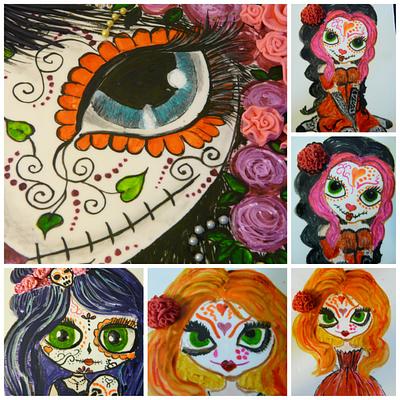 Sugar Skull Bakers 2016   Catarina cookies. - Cake by Sue's Sweet Delights