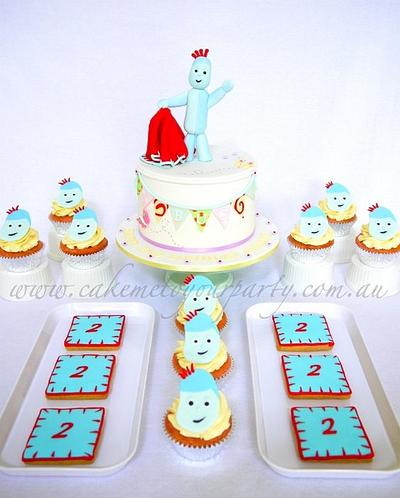 Iggle Piggle cake, cupcakes and cookies (In the Night Garden) - Cake by Leah Jeffery- Cake Me To Your Party