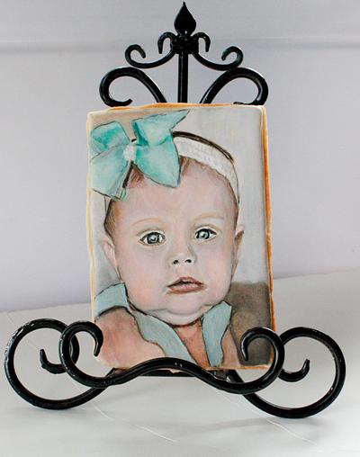 Custom Baby Portrait Cookie - Cake by Kim Coleman (Sugar Rush Custom Cookies)