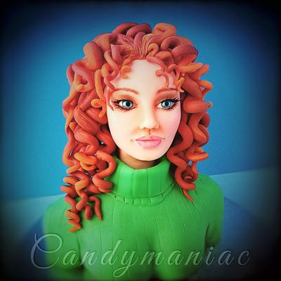Lady with red hair - Cake by Mania M. - CandymaniaC