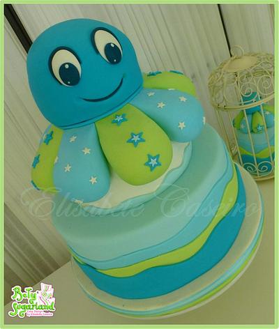Octopuss Christening - Cake by Bety'Sugarland by Elisabete Caseiro 