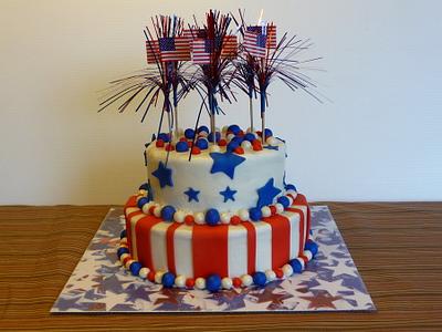 4th of July Birthday Cake - Cake by Marcia Hardaker