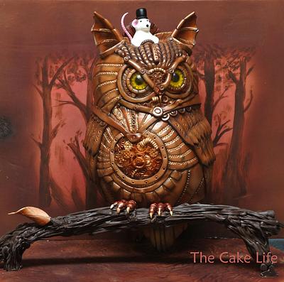 Threadcakes 2013 Steampunk Owl Cake - Cake by The Cake Life