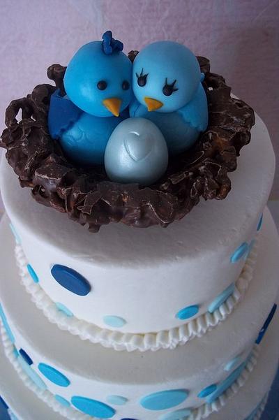 bird family baby shower - Cake by Corrie