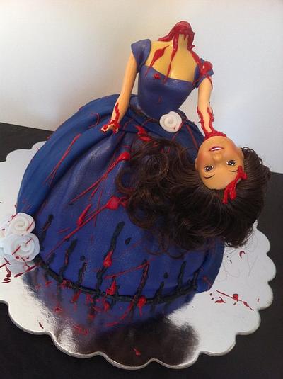 Decapitated Barbie - Cake by Nikki Belleperche