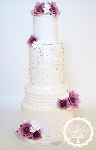 Lace and Beads - Cake by Laura Davis