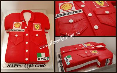 Ferrari lover's Formula 1 Shirt - Cake by It's a Cake Thing 