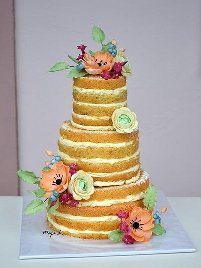 Naked cake - Cake by majalaska