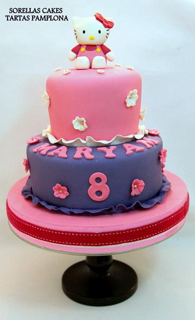 TARTA HELLO KITTY "MARYAM" - Cake by SORELLAS CAKES PAMPLONA 