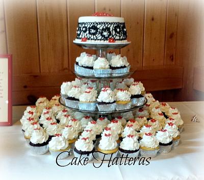 Brushed Embroidery Wedding Cake - Cake by Donna Tokazowski- Cake Hatteras, Martinsburg WV