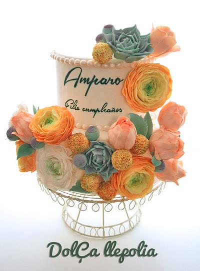 Tarta cumpleaños Amparo - Cake by PALOMA SEMPERE GRAS