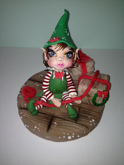 Xmas,Elf - Cake by Laura