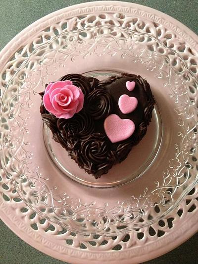 valentines mini mud - Cake by Hope