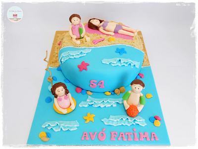 Beach Cake - Cake by Ana Crachat Cake Designer 