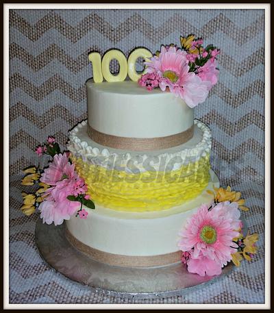 100th birthday  - Cake by Jessica Chase Avila