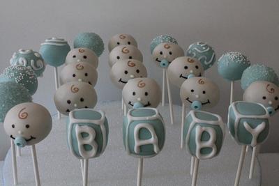Baby Shower Cakepops - Cake by carolyn chapparo
