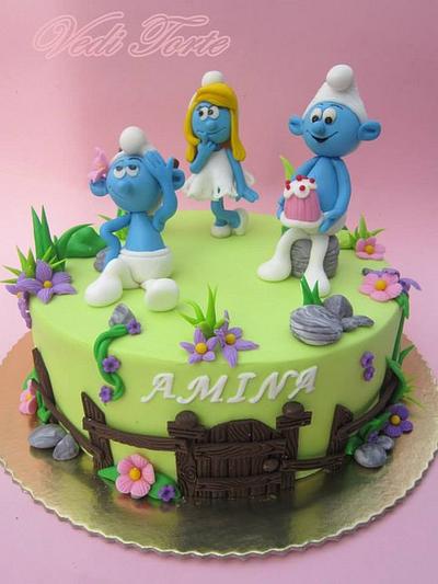 Smurfs - Cake by Vedi torte