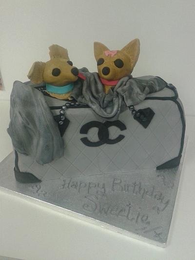 chihuahua handbag cake - Cake by Joness Cakes