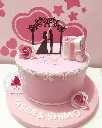 Engagement cake - Cake by Lovelycakes1