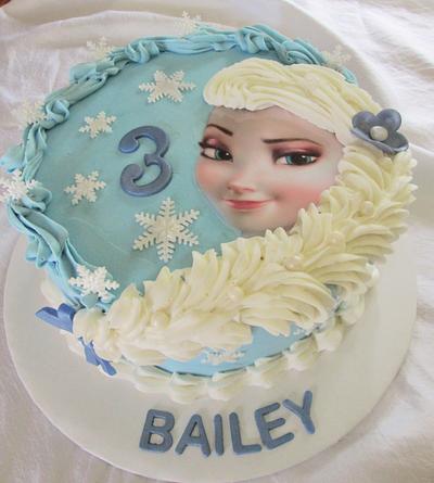 Bailey's Elsa Cake - Cake by Christeena Dinehart