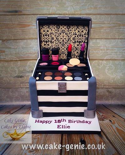Make-Up Box Cake - Cake by Elaine Bennion (Cake Genie, Cakes by Elaine)