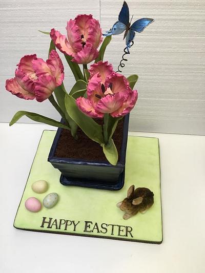 Happy Easter - Cake by DollysSugarArt
