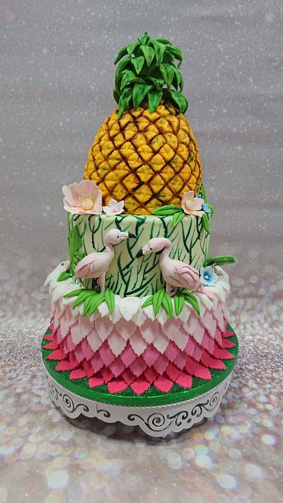 Pineapple cake - Cake by Stertaarten (Star Cakes)