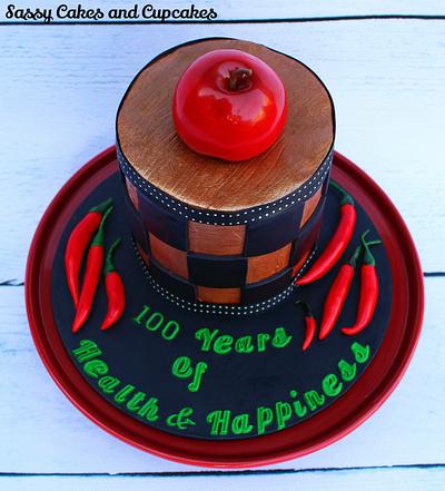 100 years of Health and Happiness - Cake by Sassy Cakes and Cupcakes (Anna)