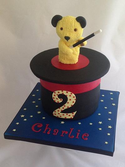 Sooty in a top hat birthday cake  - Cake by Melanie Jane Wright