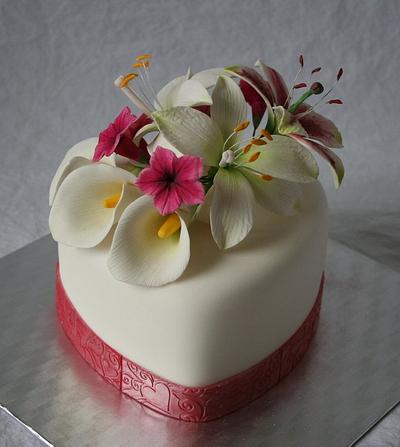 Flower Valentine - Cake by Tamara