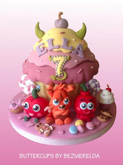 Moshi Monsters giant cupcake - Cake by Bezmerelda