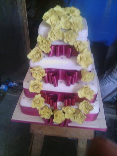 wedding cake - Cake by nikky