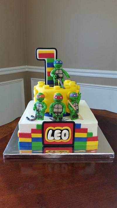 lego ninja turtle cake  - Cake by Daina