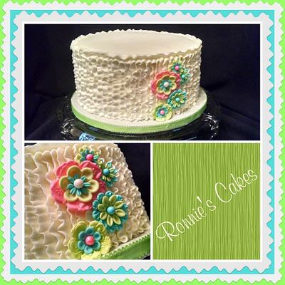 50th birthday - Cake by Rosalynne Rogers