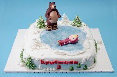 Masha and the Bear cake - Cake by Rositsa Lipovanska