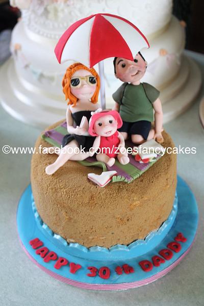 seaside themed cake - Cake by Zoe's Fancy Cakes
