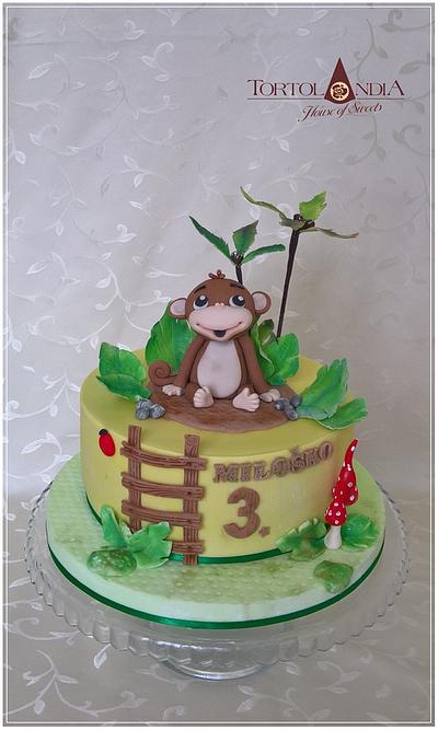 Cute monkey - Cake by Tortolandia